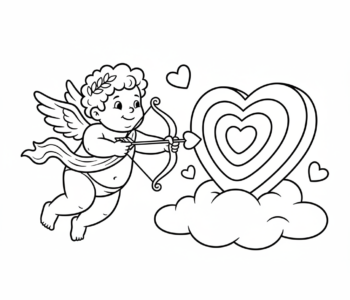 Amor z łukiem i strzałą