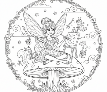 Wróżka maluje księżyc