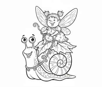 Wróżka na ślimaku