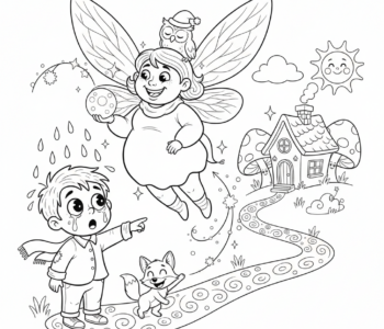 Wróżka pomaga dziecku