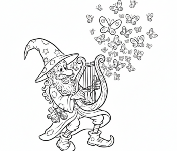 Czarodziej i magiczna harfa