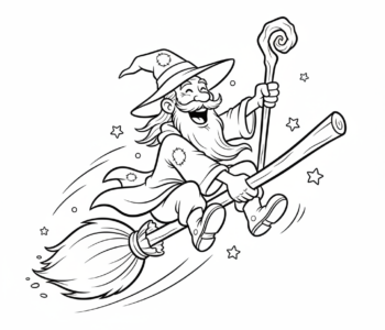 Czarodziej na miotle