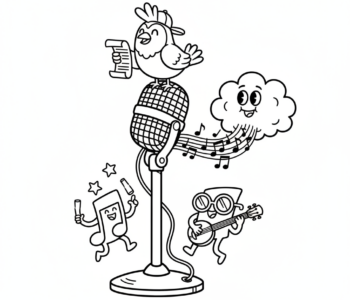 Mikrofon na statywie