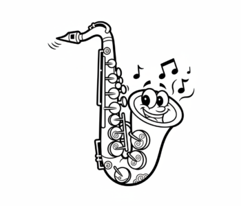 Błyszczący saksofon