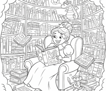 Księżniczka w bibliotece