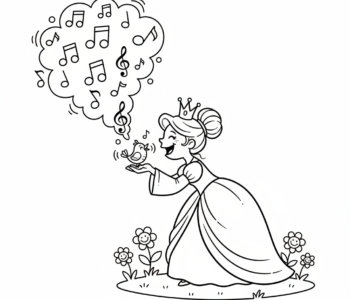 Księżniczka uczy śpiewu