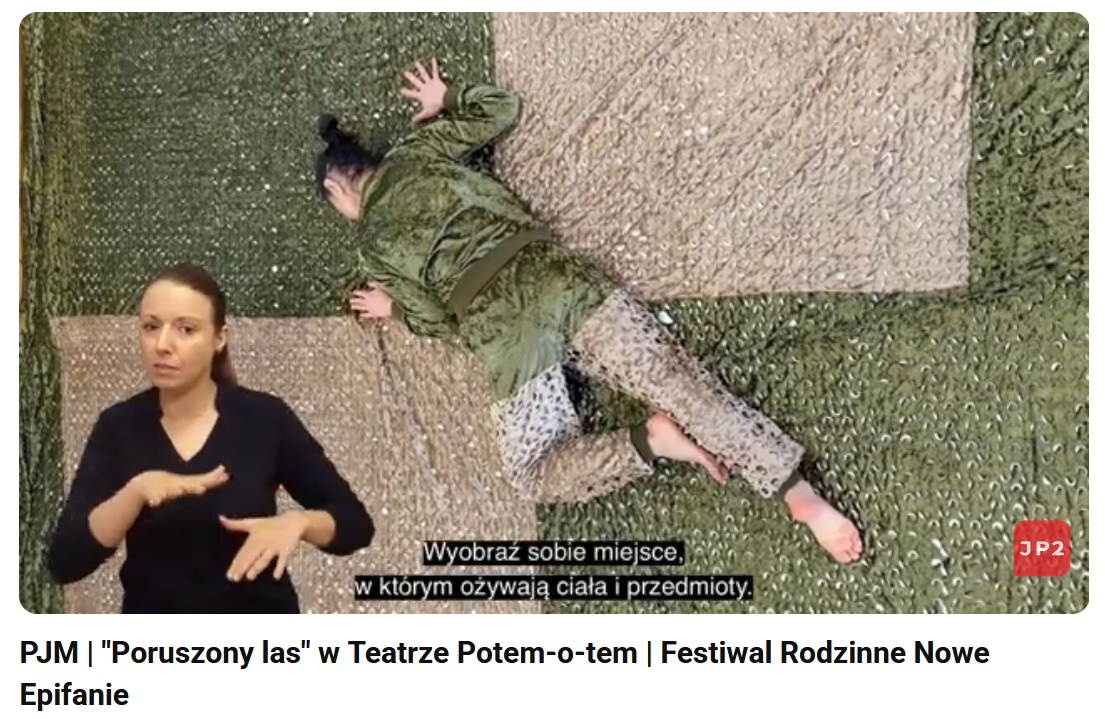 Festiwal Nowe Epifanie ponownie dostępne w PJM i z audiodeskrypcją