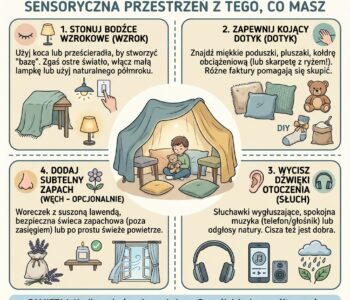 Jak stworzyć w domu sensoryczny kącik wyciszenia z tym, co już masz?