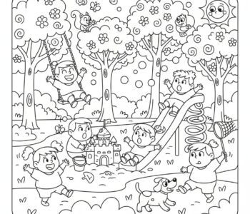 Zabawy w wiosennym parku