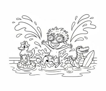 Letnie pluskanie w basenie