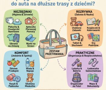 Jak przygotować „zestaw przetrwania” do auta na dłuższe trasy z dziećmi?