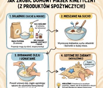 Jak zrobić domowy piasek kinetyczny z produktów spożywczych?
