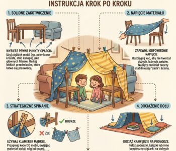 Jak zrobić namiot/bazę z koców i klamerek do prania, żeby się nie zawaliła?