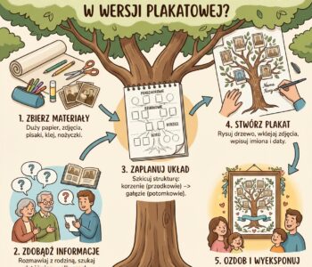 Jak zrobić rodzinne drzewo genealogiczne w wersji plakatowej?