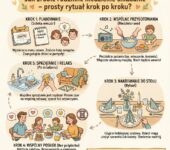 Infografika dla rodziców: Jak przygotować rodzinne niedzielne śniadanie krok po kroku – prosty rytuał budowania wię...