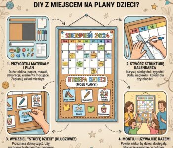 Jak zrobić rodzinny kalendarz ścienny DIY z miejscem na plany dzieci?