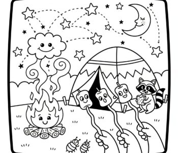 Letni kemping pod gwiazdami