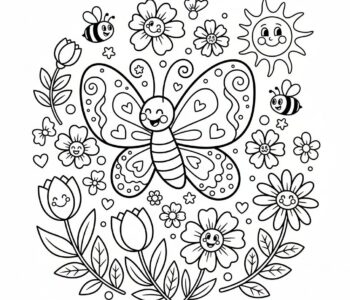 Motyl w wiosennym tańcu