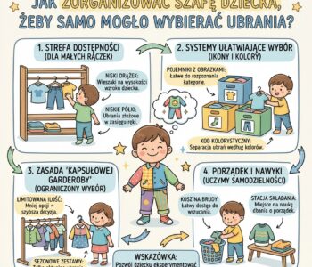 Jak zorganizować szafę dziecka, żeby samo mogło wybierać ubrania?