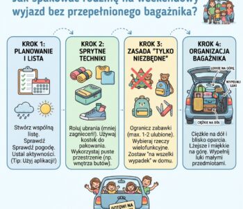 Jak spakować rodzinę na weekendowy wyjazd bez przepełnionego bagażnika?