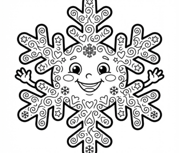 Piękny płatek śniegu