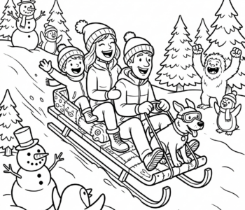 Rodzinne zjeżdżanie na sankach