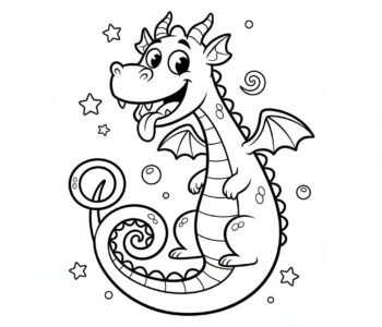 Smok o kręconym ogonie