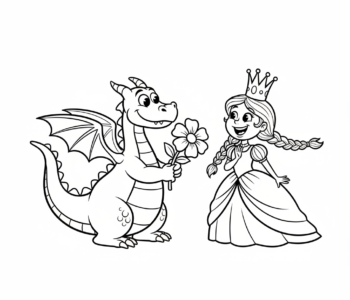 Smok i podarowany kwiat