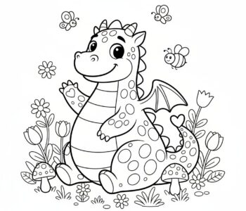 Smok w krainie kwiatów