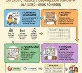 Infografika: Jak zrobić tablicę obowiązków dla dzieci krok po kroku – kreatywny poradnik DIY dla rodziców na portal...