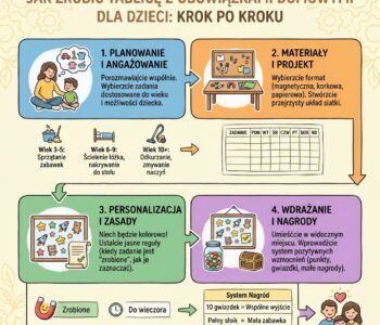 Jak zrobić tablicę z obowiązkami domowymi dla dzieci krok po kroku?