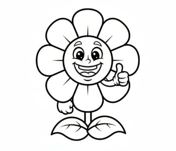 Uśmiechnięty wiosenny kwiat