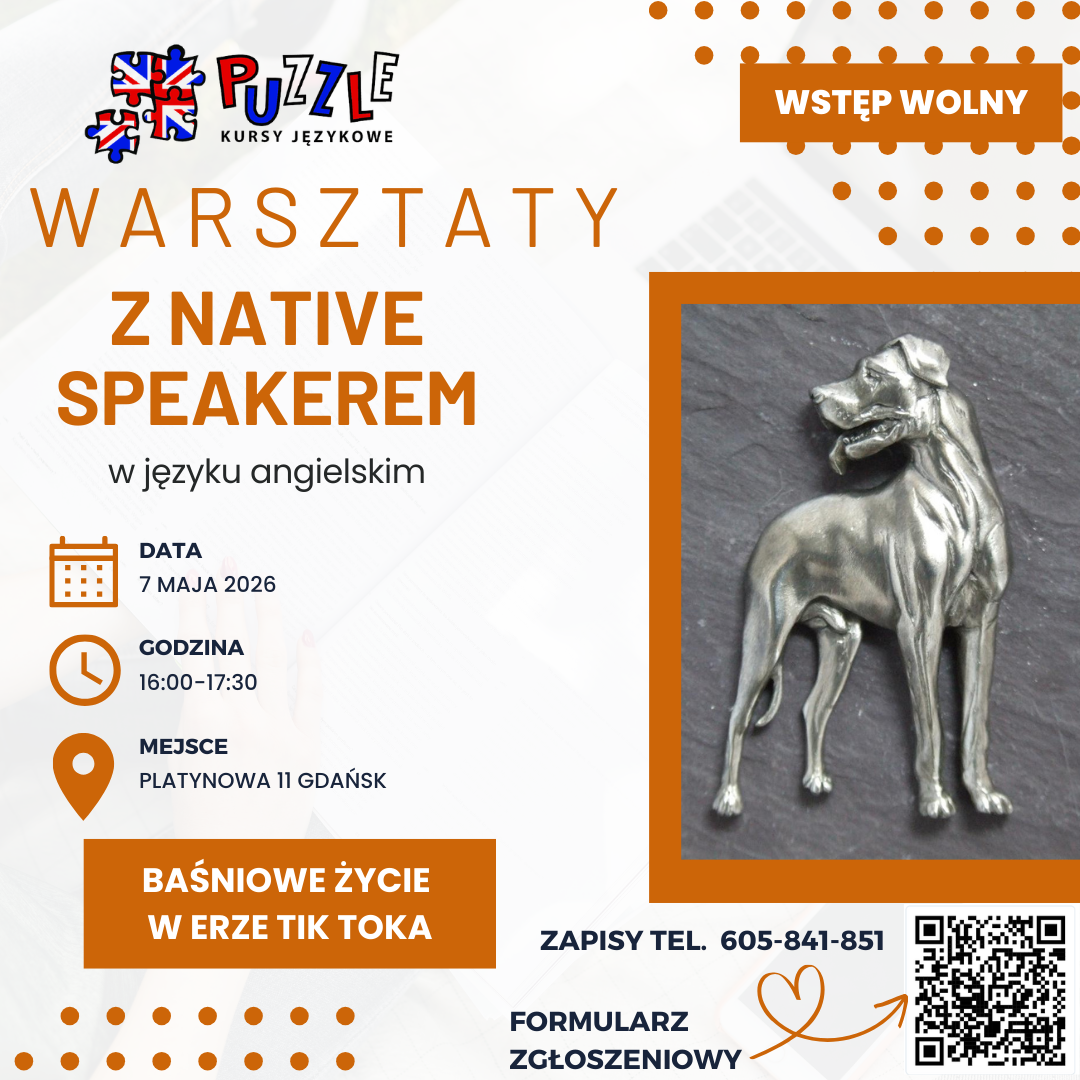 Bezpłatne Warsztaty z Native Speakerem w języku angielskim