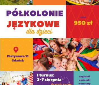 p&oacute;łkolonie językowe