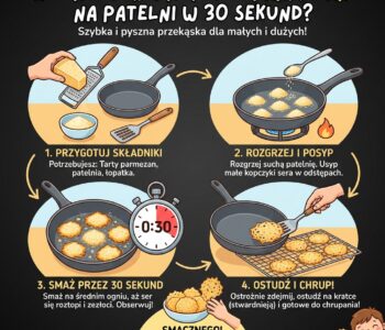 Jak zrobić „chrupki” z parmezanu na patelni w 30 sekund?