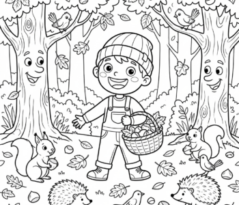 Jesienne zbiory w lesie