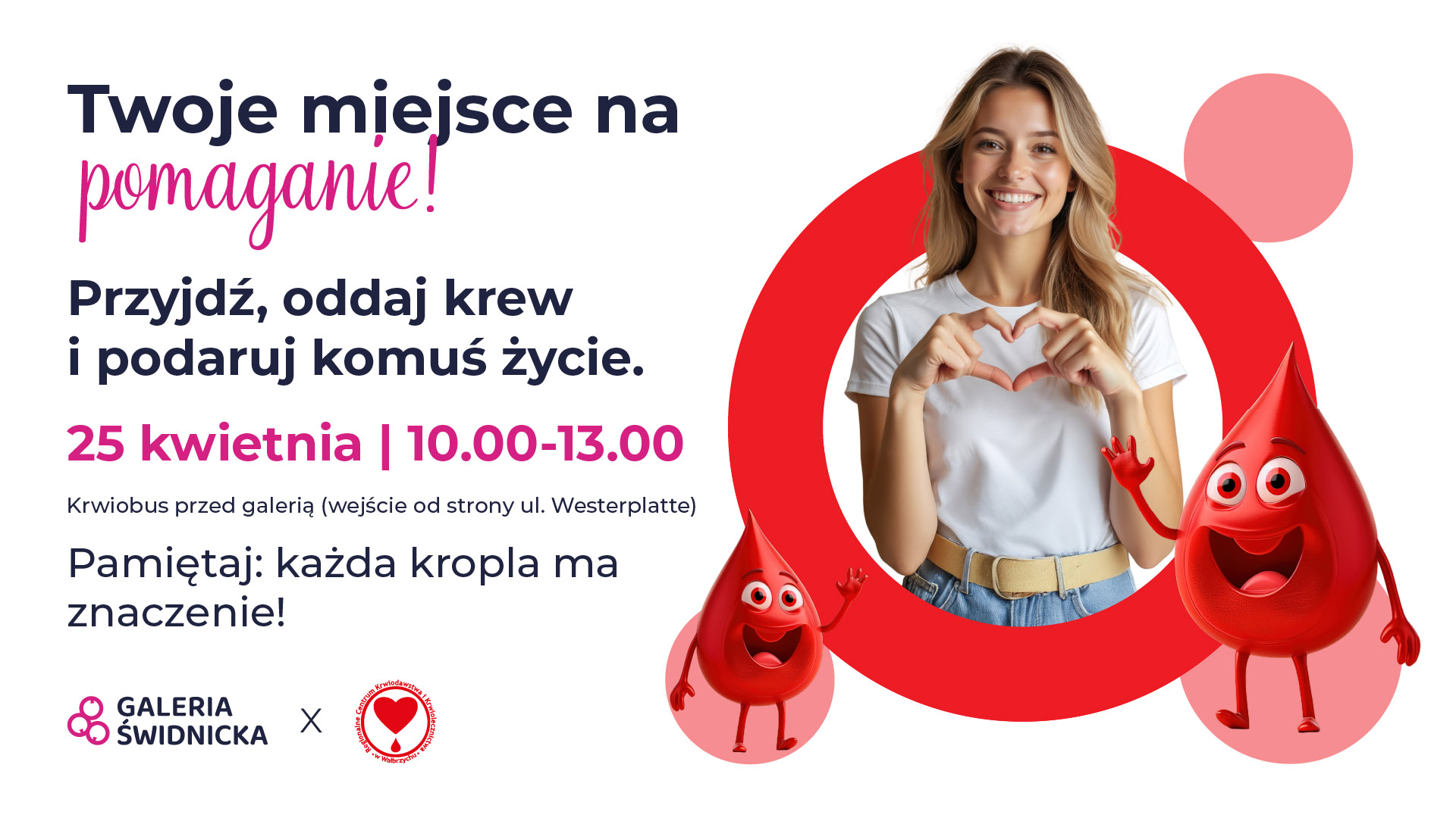 Akcja krwiodawstwa w Galerii Świdnickiej