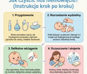 Jak czyścić nos niemowlęciu?