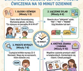 Jak nauczyć dziecko czytać – proste ćwiczenia na 10 minut dziennie