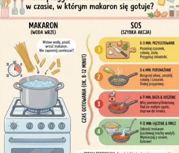 Jak przygotować sos do makaronu w czasie, w którym makaron się gotuje?