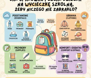 Jak spakować plecak dziecka na wycieczkę szkolną, żeby niczego nie zabrakło?