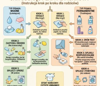 Jak usunąć plamy z pisaków?