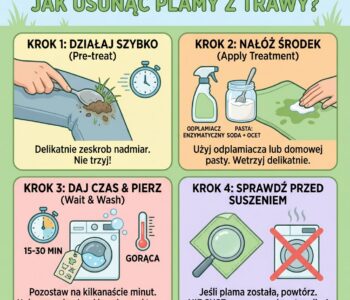 Jak usunąć plamy z trawy?