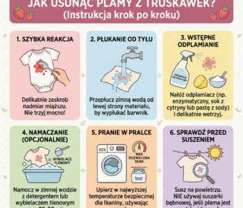 Jak usunąć plamy z truskawek?