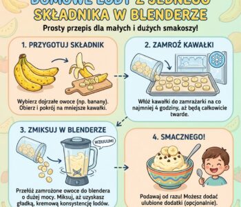 Jak zrobić lody z jednego składnika w blenderze?