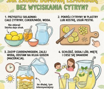 Jak zrobić domową lemoniadę bez wyciskania cytryn?