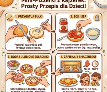 Jak zrobić mini-pizzerki z bułek kajzerek?