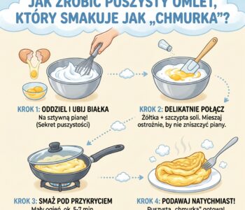 Jak zrobić puszysty omlet, który smakuje jak „chmurka”?