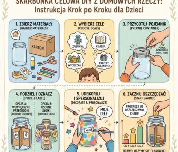 Jak zrobić dziecku skarbonkę celową (na różne cele) z rzeczy z domu?