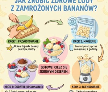 Jak zrobić zdrowe lody z zamrożonych bananów?